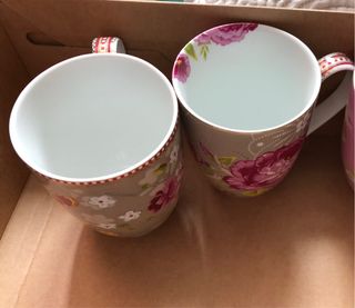 2 Tazas mug grandes porcelana