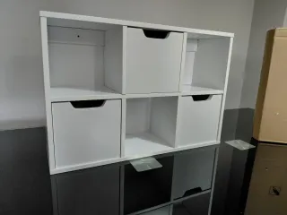 Mueble organizador madera lacada blanca a estrenar