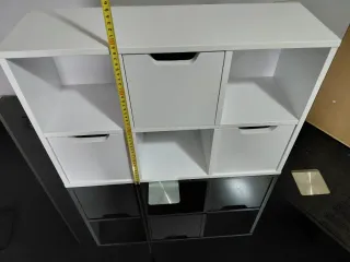 Mueble organizador madera lacada blanca a estrenar