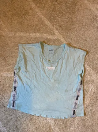 Top Puma tirantes deportivo azul