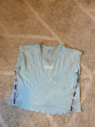 Top Puma tirantes deportivo azul