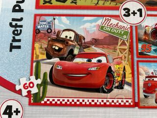 4x Puzzles Cars Disney Pixar