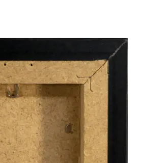 Espejo pared negro liso 45 x 65cm