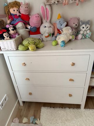 Cómoda cambiador bebé 3 cajones