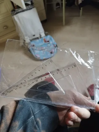 Set 2 squadre trasparenti