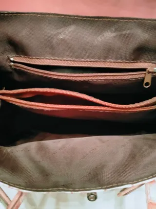 Borsa rosa effetto coccodrillo Made in Italy