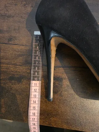 Zapatos de tacón con plataforma negros