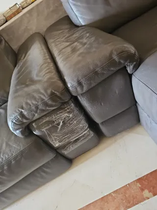 Sofá de piel súper cómodo