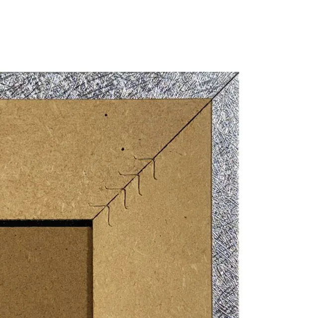 Espejo Pared Plateado Texturizado 50x70