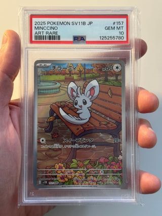 Carta Pokemon PSA 10 - Minccino sv11B 157 AR Jap