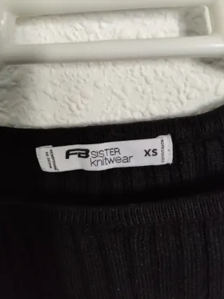 Jersey negro rayas blancas XS