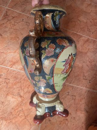 Jarrón Vitaj Cerámica Dorado Multicolor 45 A/41