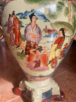 Jarrón Vitaj Cerámica Dorado Multicolor 45 A/41