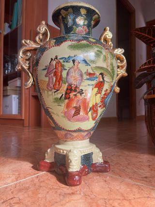 Jarrón Vitaj Cerámica Dorado Multicolor 45 A/41