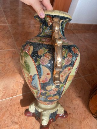 Jarrón Vitaj Cerámica Dorado Multicolor 45 A/41