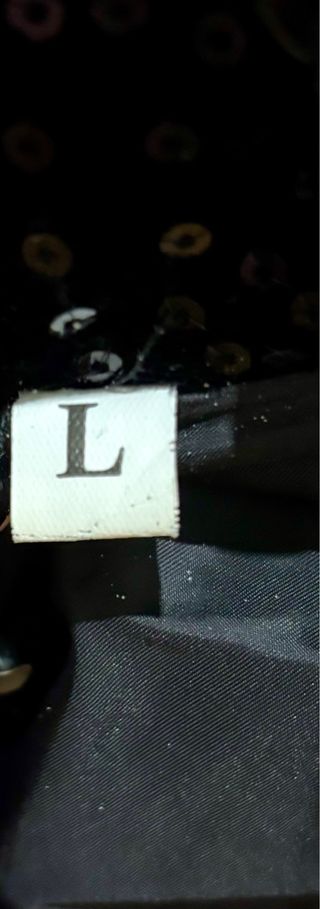 Americana negra lentejuelas