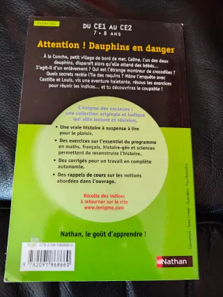 Pack 3 libros lectura francés L'enigme des vacance