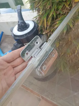 Mampara de vidrio templado