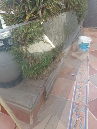 Mampara de vidrio templado