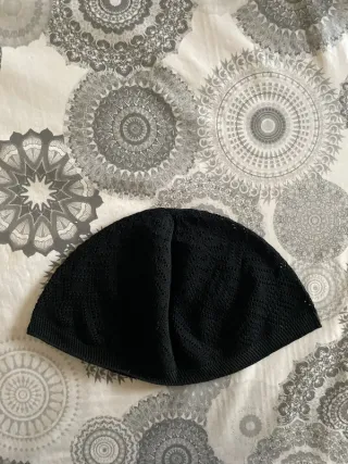 Cappello da preghiera musulmana NERO taglia unica per uomo