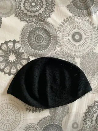 Cappello da preghiera musulmana NERO taglia unica per uomo
