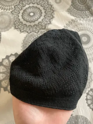 Cappello da preghiera musulmana NERO taglia unica per uomo