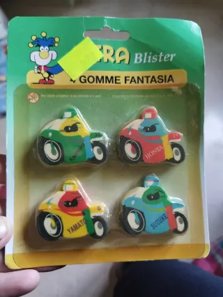 Gomme cancellanti fantasia blister