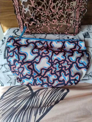 Bolso Capazo Tous Rosa Piel Serpiente