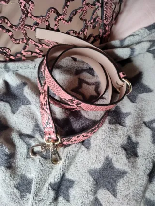Bolso Capazo Tous Rosa Piel Serpiente