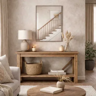 Espejo Pared Madera Oscura 51x71