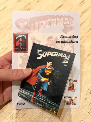 Superman II album cromos MINIATURA