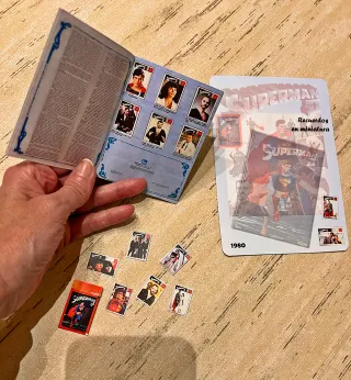 Superman II album cromos MINIATURA