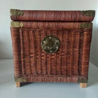 BAÚL DE MIMBRE VINTAGE
