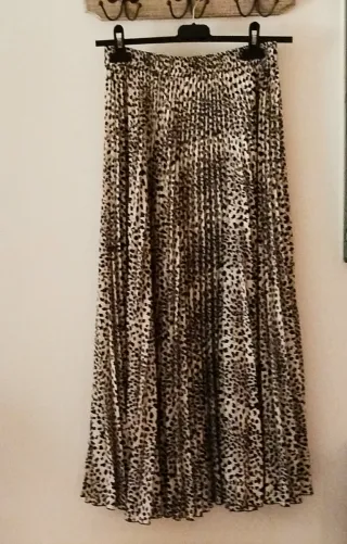 Gonna plissé maculata taglia S