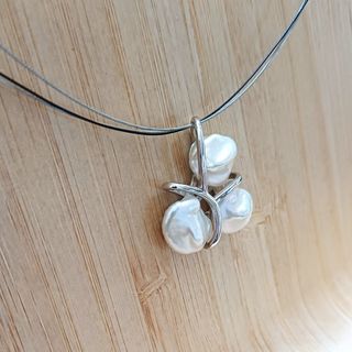 Colgante Perlas Barrocas Naturales Plata