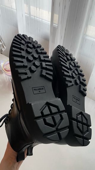 Botas Acordonadas Negras