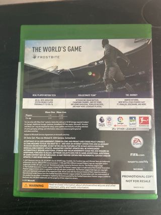 FIFA 18 Xbox One Copia Promocional