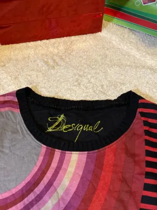 Jersey Desigual rayas y estampado