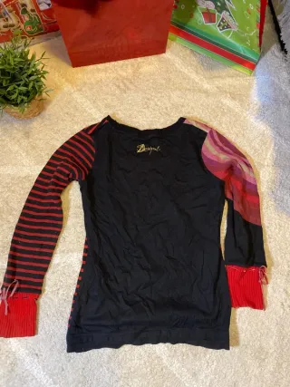 Jersey Desigual rayas y estampado