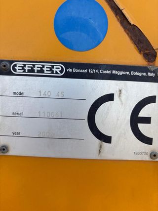 Grúa Hidráulica Effer 140 4S