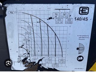 Grúa Hidráulica Effer 140 4S