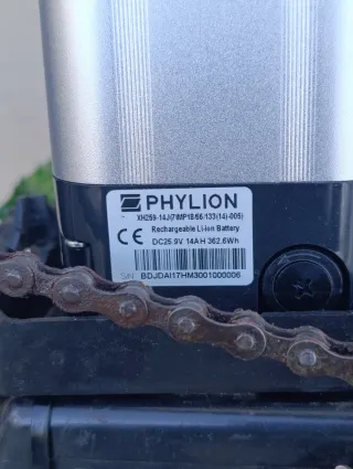 Bicicleta Eléctrica MTB Negra