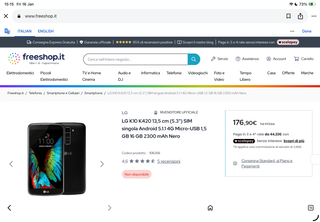 LG K10 K420 13,5 cm (5.3") SIM singola Android 5.1