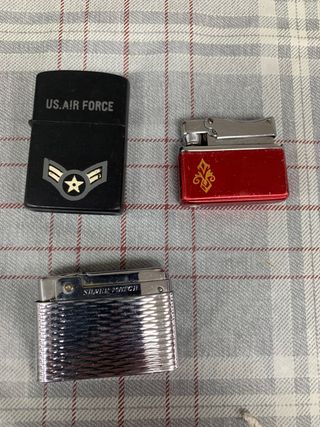 Lote 3 mecheros antiguos