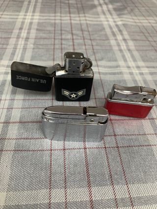 Lote 3 mecheros antiguos