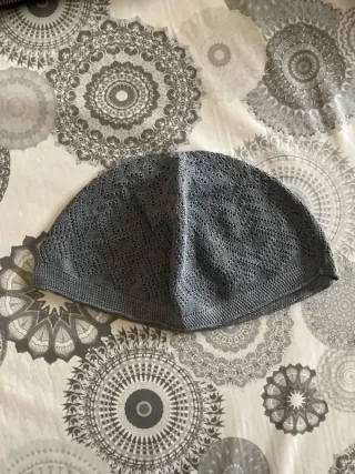 Gorro rezo musulmán gris unitalla