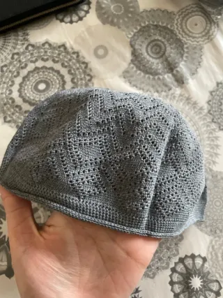 Gorro rezo musulmán gris unitalla