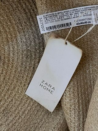 Cesto Zara Home de yute