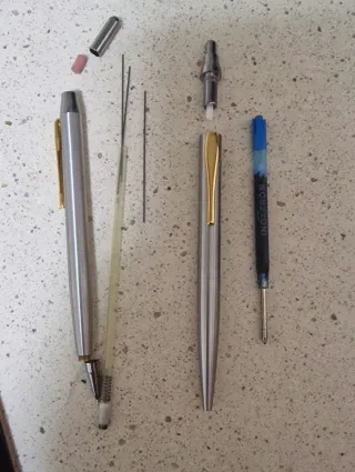 Bolígrafo y Portaminas Inoxcrom Gold