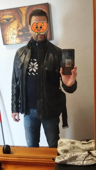 Chaqueta Belstaff Piel Negra Talla M